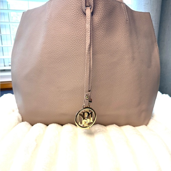 Badgley Mischka Taupe Tote Bag - Picture 3 of 8